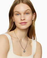 Initial Charm in Sterling Silver with Diamond T